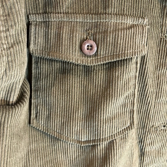 SILVER JEANS Sz M Shirt Boyfriend Fit Corduroy Seam Pockets Unlined Buttons NWOT - Picture 3 of 13